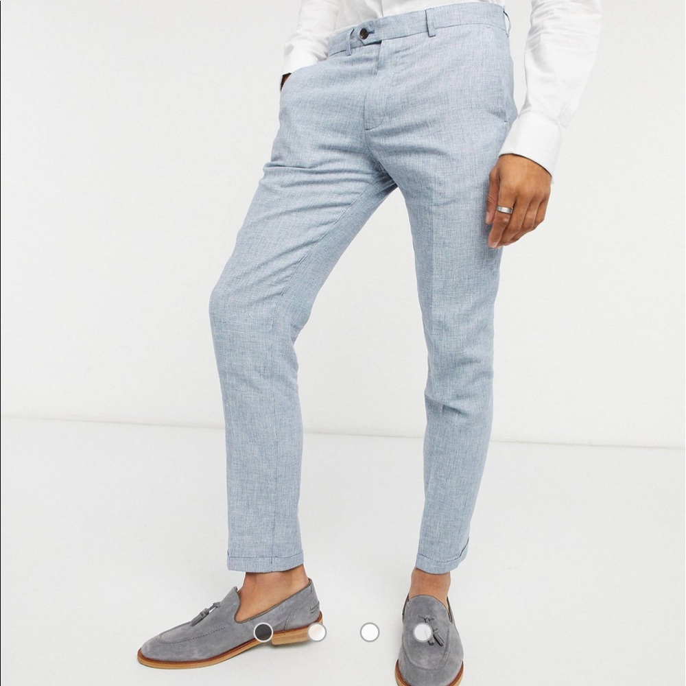 ASOS Mens light blue trousers. NWT Size 32 R